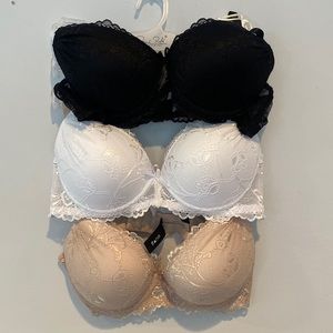 LACE BRA SET OF 3 36B